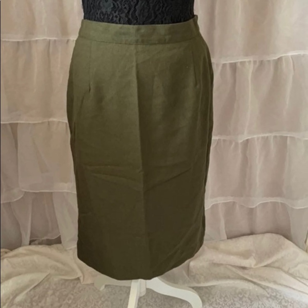 Green vintage skirt